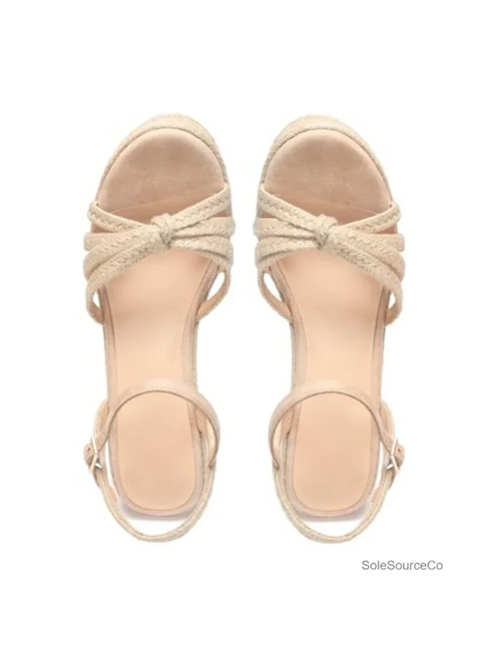 Women's Espadrille Wedge Sandals Platform Ankle Strap Raffia Summer Shoes